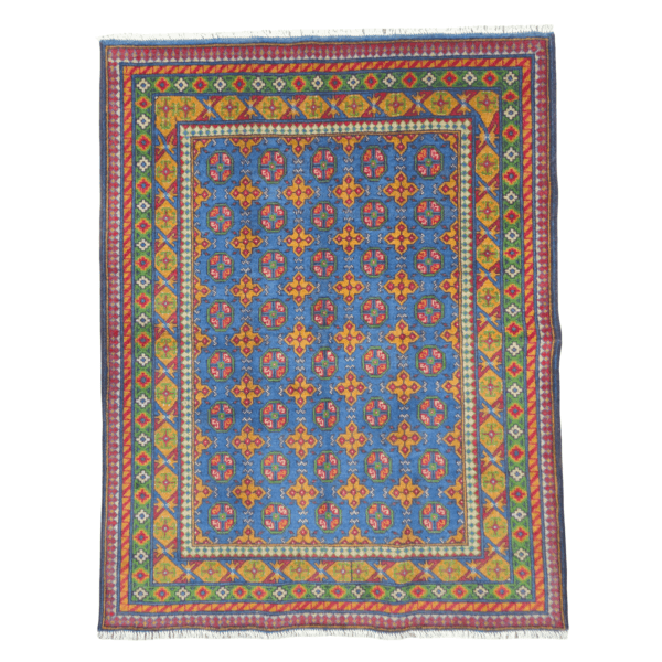 192cm x 148cm Hand Woven Color Afghan Akche