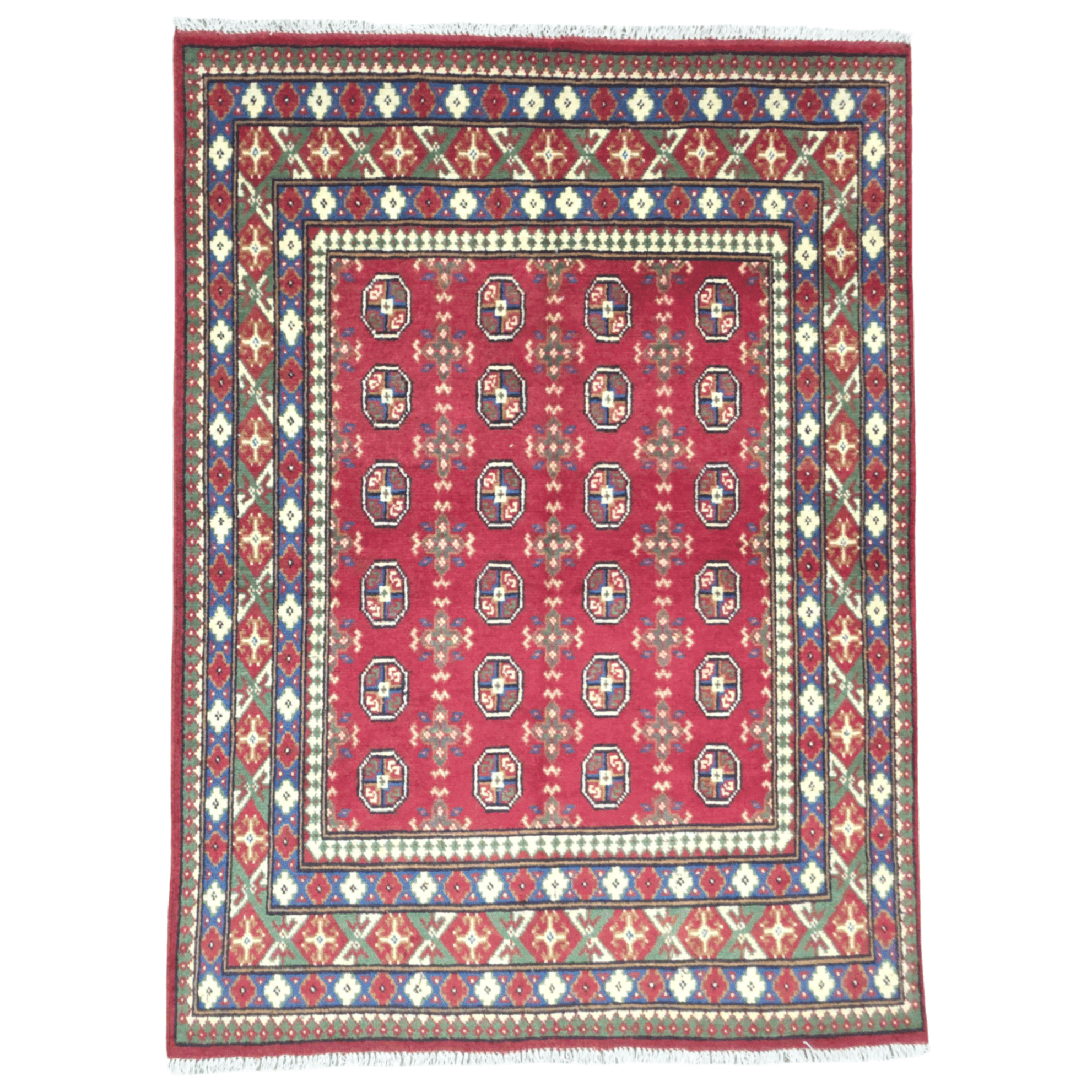 12-198cmx148cm-color-afghan-image-1 198cm x 148cm Hand Woven Color Afghan Akche