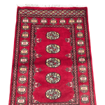 123cm x 78cm Hand Knotted Red Karachi Bokhara – Wool Rug - Image 3