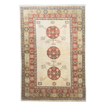 183cm x 122cm Hand Knotted Soft Tone Afghan Chobi – Wool Rug