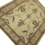 229cm x 200cm Hand Knotted Soft Tone Afghan Chobi – Wool Rug - Image 2