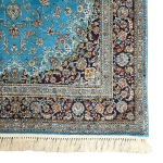 230cm x 160cm Persian Floral Blue Design Machine Made Rug - Image 5