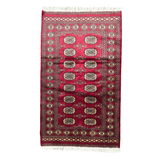 160cm x 95cm Hand Knotted Red Karachi Bokhara – Wool Rug