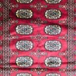 160cm x 95cm Hand Knotted Red Karachi Bokhara – Wool Rug - Image 4