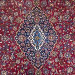 412cm x 300cm Hand Knotted Large Persian Red Kashan Wool Rug - Image 4