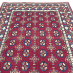 202cm x 148cm Hand Woven Color Afghan Akche - Image 2