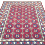 202cm x 148cm Hand Woven Color Afghan Akche - Image 4