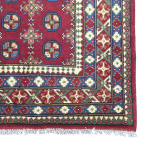 202cm x 148cm Hand Woven Color Afghan Akche - Image 5