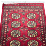 164cm x 65cm Hand Knotted Red Karachi Bokhara – Runner Rug - Image 2