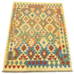 191cm x 149cm Hand Woven Afghan Kilim Rug