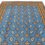 193cm x 155cm Hand Woven Color Afghan Akche - Image 2