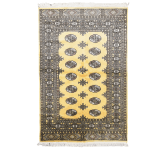 125cm x 84cm Hand Knotted Beige Karachi Bokhara – Wool Rug