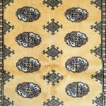 125cm x 84cm Hand Knotted Beige Karachi Bokhara – Wool Rug - Image 4