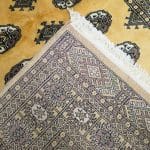 125cm x 84cm Hand Knotted Beige Karachi Bokhara – Wool Rug - Image 6