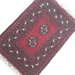 66cm x 45cm Hand-Woven Red Afghan Akche - Image 3