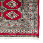 212cm x 135cm Hand Knotted Red Karachi Bokhara – Wool Rug - Image 5