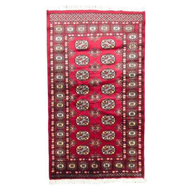 164cm x 94cm Hand Knotted Red Karachi Bokhara – Wool Rug