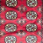 164cm x 94cm Hand Knotted Red Karachi Bokhara – Wool Rug - Image 4