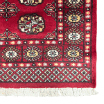 164cm x 94cm Hand Knotted Red Karachi Bokhara – Wool Rug - Image 5