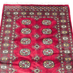 151cm x 97cm Hand Knotted Red Karachi Bokhara – Wool Rug - Image 2