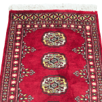 200cm x 66cm Hand Knotted Red Karachi Bokhara – Runner Rug - Image 2