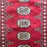 200cm x 66cm Hand Knotted Red Karachi Bokhara – Runner Rug - Image 4