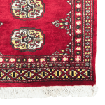 200cm x 66cm Hand Knotted Red Karachi Bokhara – Runner Rug - Image 5