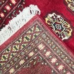 200cm x 66cm Hand Knotted Red Karachi Bokhara – Runner Rug - Image 6
