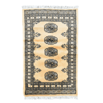100cm x 63cm Hand Knotted Karachi Bokhara – Wool Rug