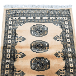 100cm x 63cm Hand Knotted Karachi Bokhara – Wool Rug - Image 2