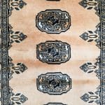 100cm x 63cm Hand Knotted Karachi Bokhara – Wool Rug - Image 4