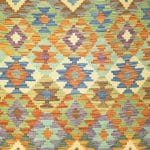 298cm x 208cm Hand Woven Afghan Kilim Rug - Image 3