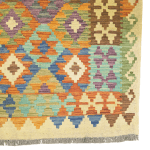 298cm x 208cm Hand Woven Afghan Kilim Rug - Image 4