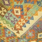 298cm x 208cm Hand Woven Afghan Kilim Rug - Image 5