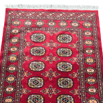 145cm x 95cm Hand Knotted Red Karachi Bokhara – Wool Rug - Image 2