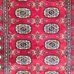 145cm x 95cm Hand Knotted Red Karachi Bokhara – Wool Rug - Image 4