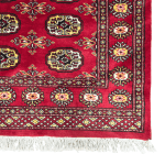 145cm x 95cm Hand Knotted Red Karachi Bokhara – Wool Rug - Image 5