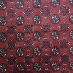 240cm x 156cm Hand-Knotted Red Bokhara Afghan Akche - Image 4