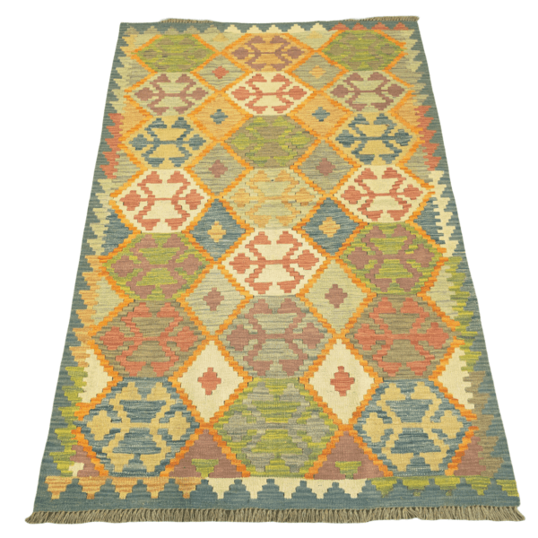 178cm x 118cm Hand Woven Afghan Kilim Rug