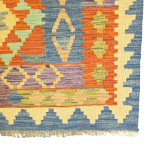 293cm x 202cm Hand Woven Afghan Kilim Rug - Image 4
