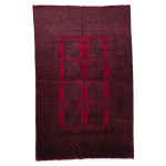 247cm x 159cm Hand Woven Red Afghan Akche