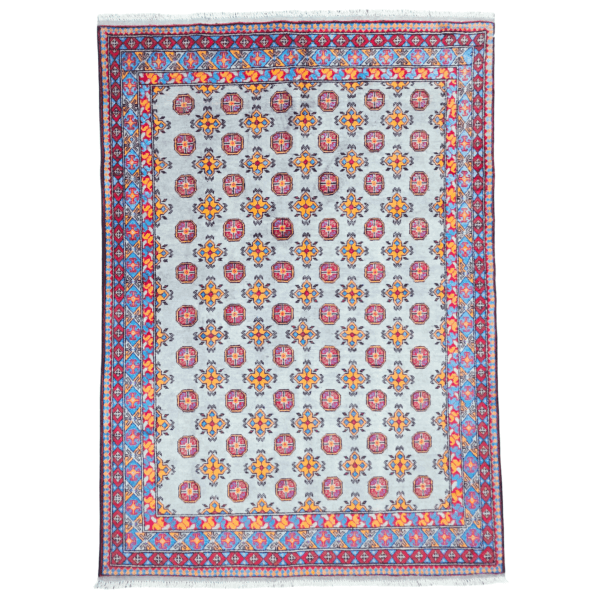 237cm x 170cm Hand Woven Color Afghan Akche rug