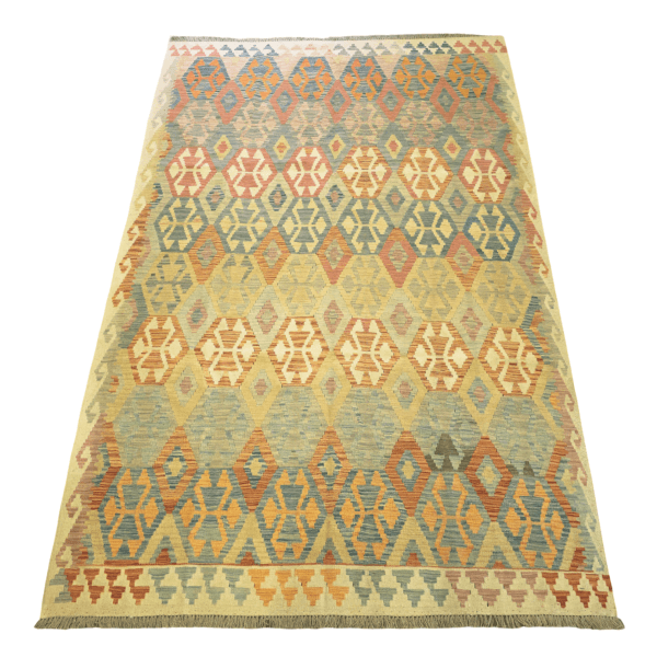 278cm x 180cm Hand Woven Afghan Kilim Rug