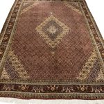 340 × 250cm Persian Bijar Hand-Knotted Vintage Rug - Image 3