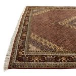 340 × 250cm Persian Bijar Hand-Knotted Vintage Rug - Image 9