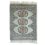 65cm x 45cm Hand Knotted Bokhara – Pale Aqua Rug