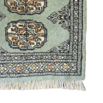 65cm x 45cm Hand Knotted Bokhara – Pale Aqua Rug - Image 4