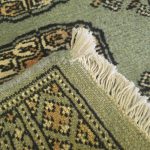 65cm x 45cm Hand Knotted Bokhara – Pale Aqua Rug - Image 5