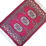65cm x 45cm Hand Knotted Bokhara – Red Rug - Image 2