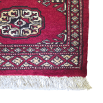 65cm x 45cm Hand Knotted Bokhara – Red Rug - Image 4